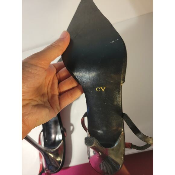 CV Collection Womans Black/Red Stilletto Heels Size 8 - Picture 5 of 13